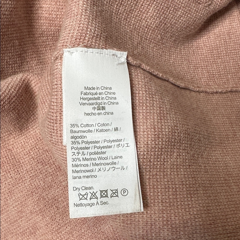 J.Crew Eloise Sweater-Blazer Women’s Size L Blush Pink Merino Wool Blend - Picture 7 of 10